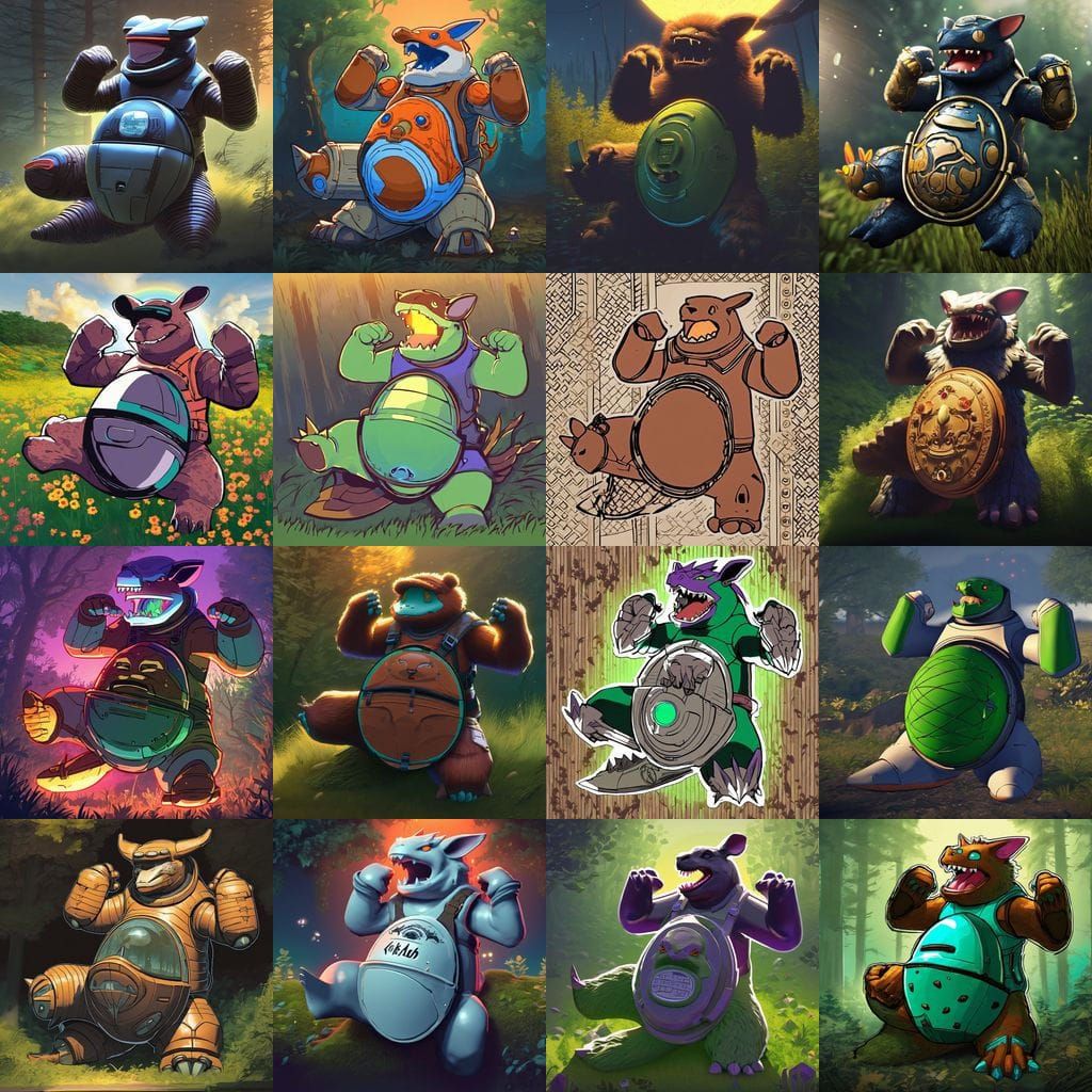 Kangaskhan by the Letterbox in Dreamy Fantasy Art