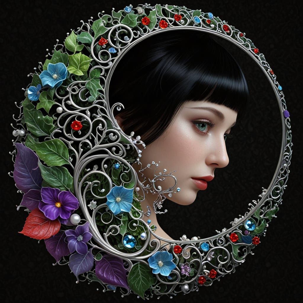 Ethereal Starry Night Goddess in Photorealistic CGI