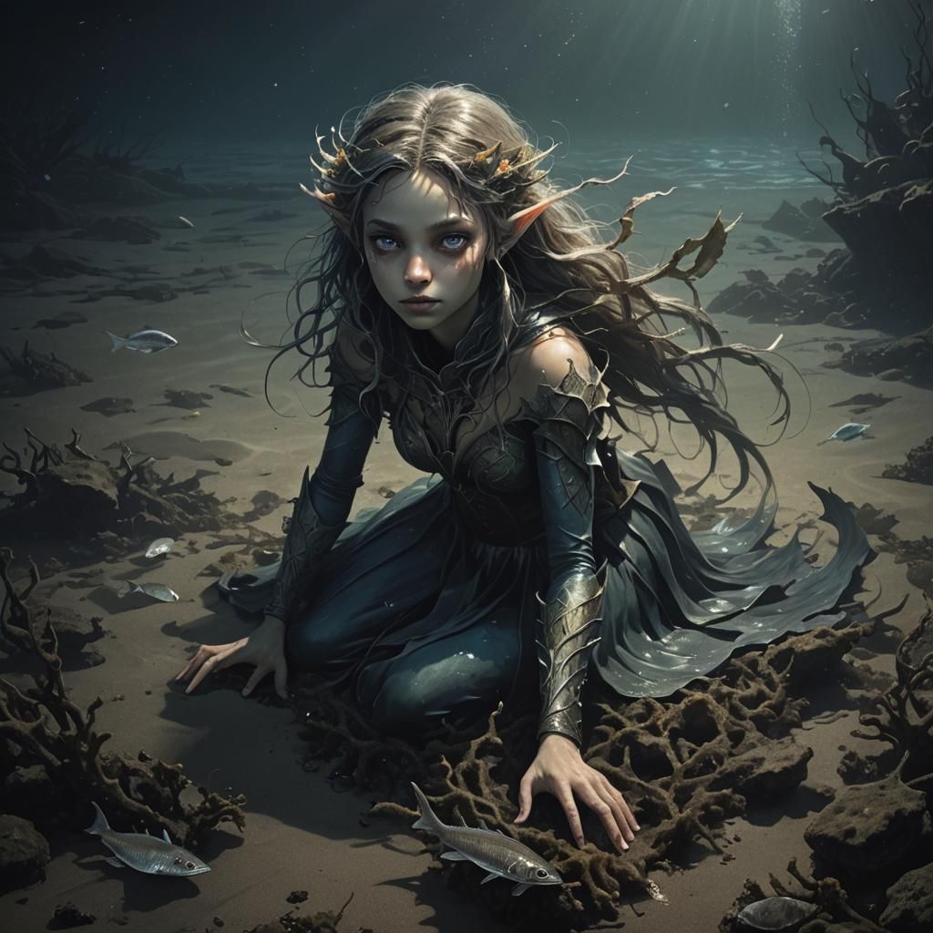 Deep Sea Elf Exploration in Dark Waters