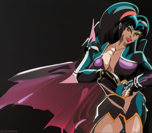 Cynthia Rothrock as Dark Queen: Manga-Style Illustration