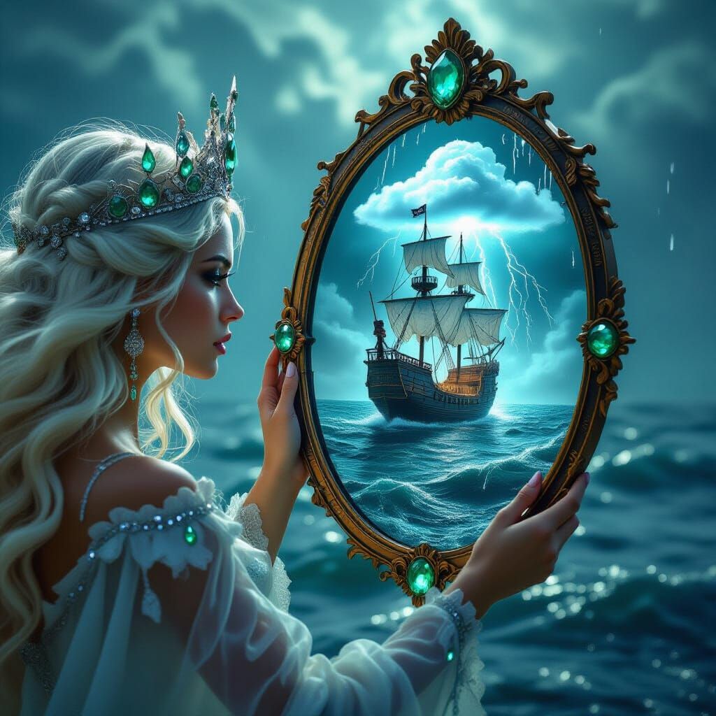 Ocean Queen and Emerald Sea Reflection