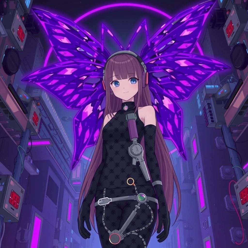 Anime Idol Goddess Bound by Iridescent Chains