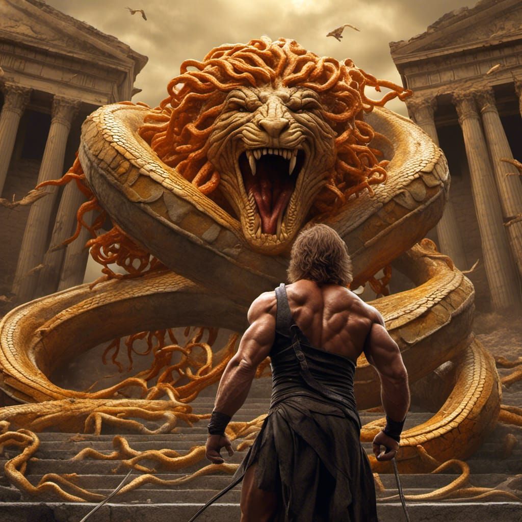 Chuck Norris vs Medusa in her true form. Don’t f*** with chu...