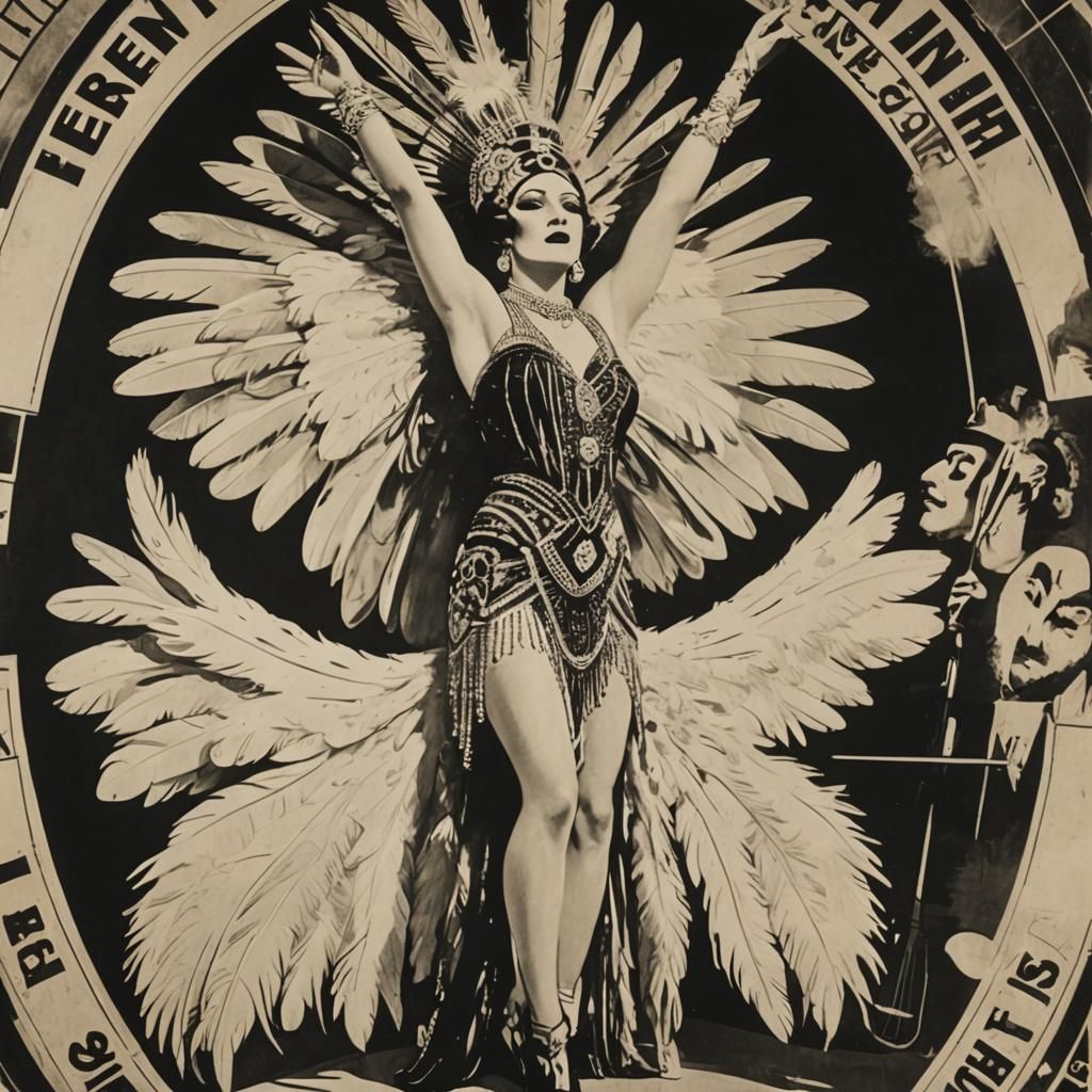 Berlin Cabaret Poster in Weimar Republic Style