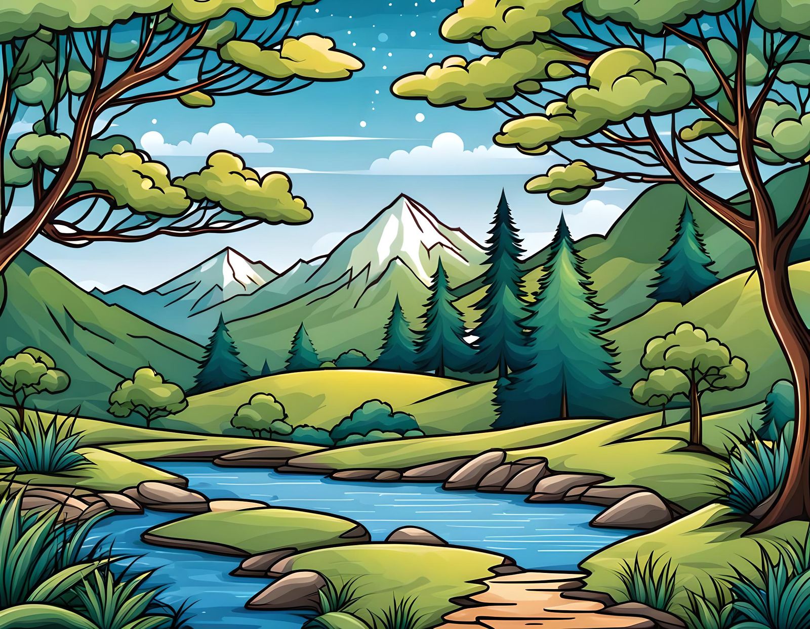 Landscape Icon Vector Illustration Design