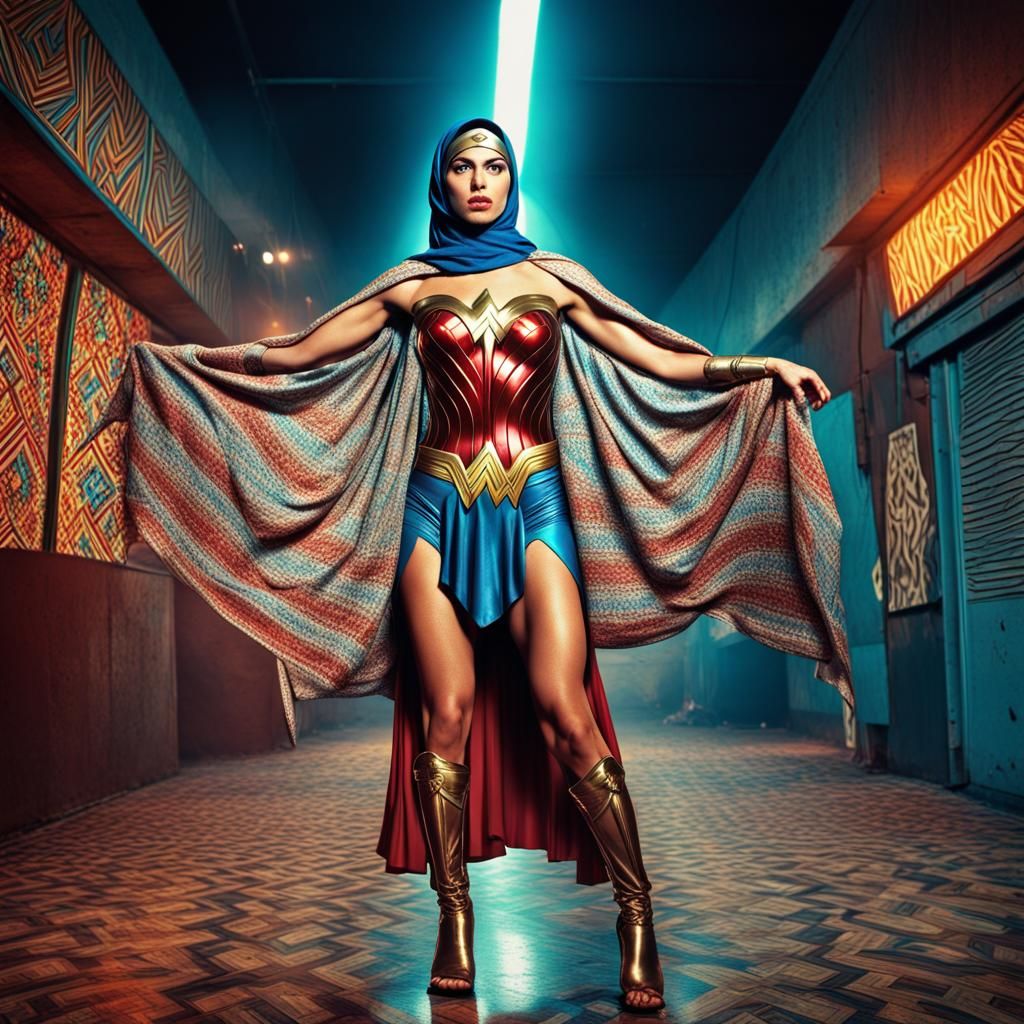 Arab American Wonder Woman Disco Dancing