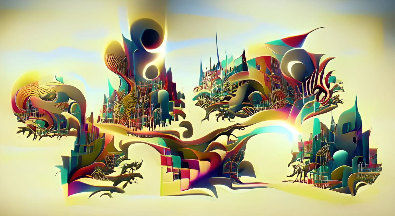Colorful Multiverse of Imagination in 3D