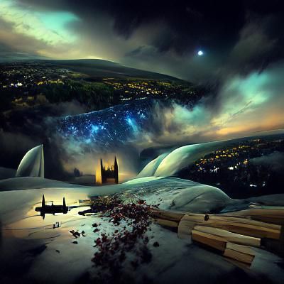 Animated Matte Painting: Beneath the Stars