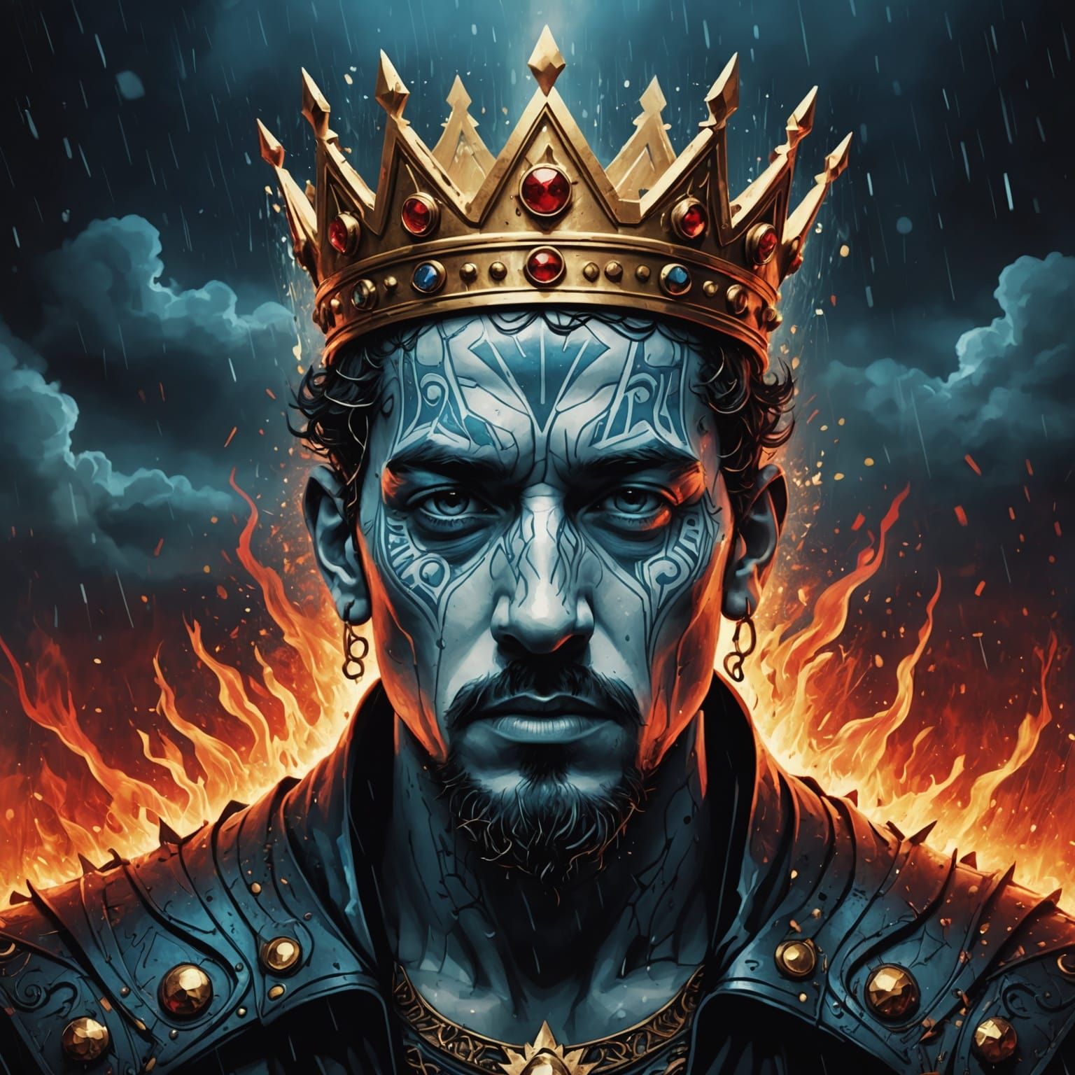 Monochrome Digital Art: Heavy is the Crown