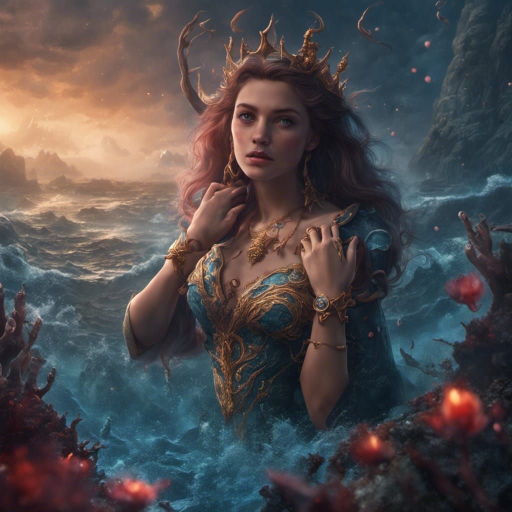 Heart Of The Ocean Necklace Digital Art