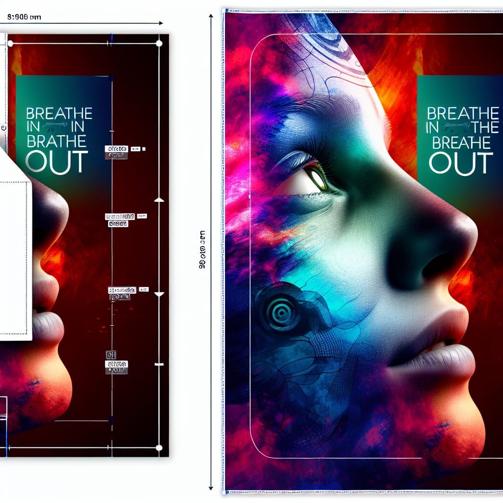 Face in Vibrant, Glowing Light, Inspired by Relaxation