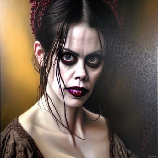 Fairuza Balk as Nancy: Rococo Oil Painting