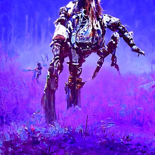 Glowing AI Core in Fantasy Art Style