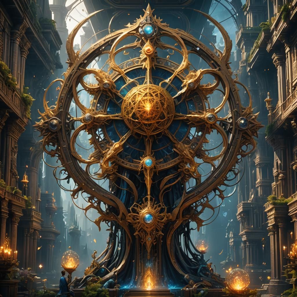 Metatron in Detailed Fantasy Concept Art