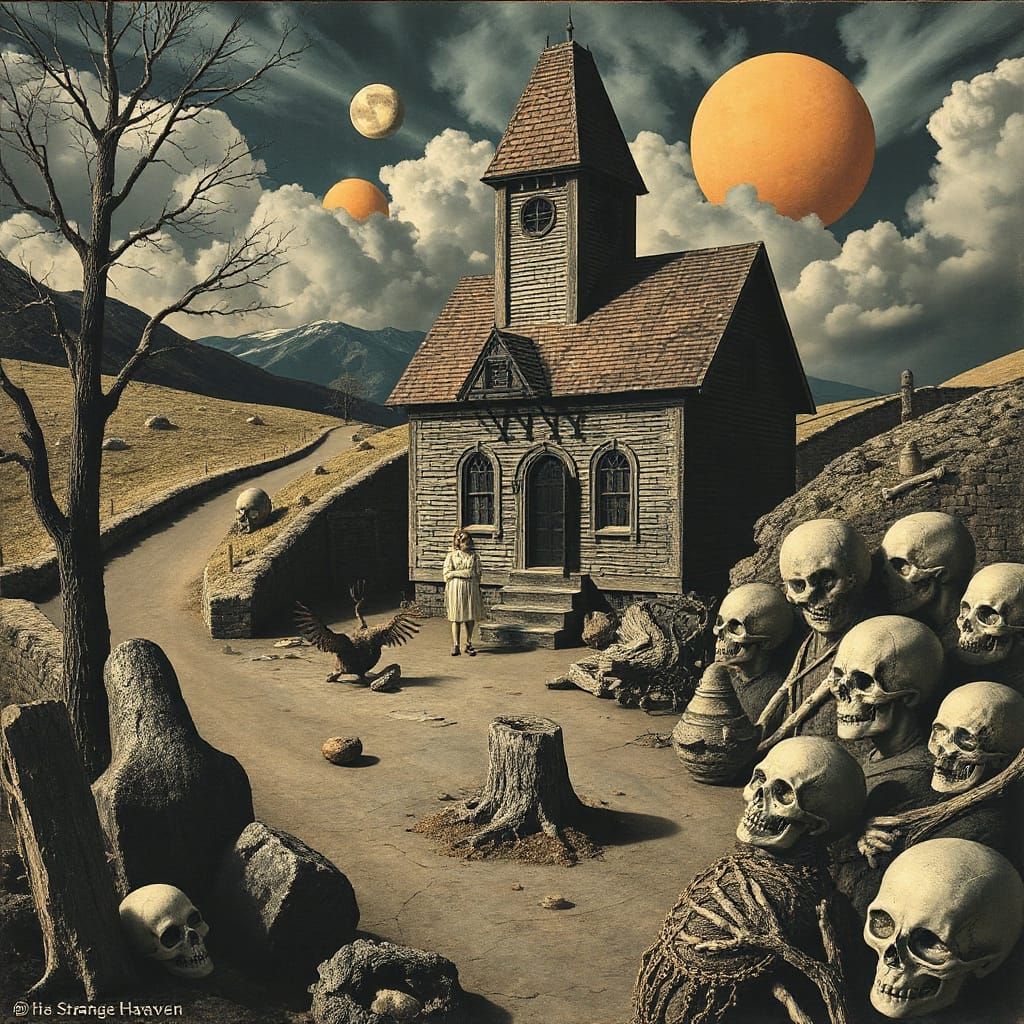 Surreal Haven: Gothic American Dreamscape