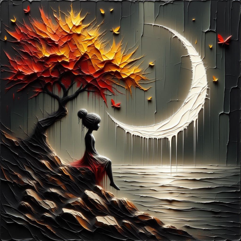 Moonchild at the ocean