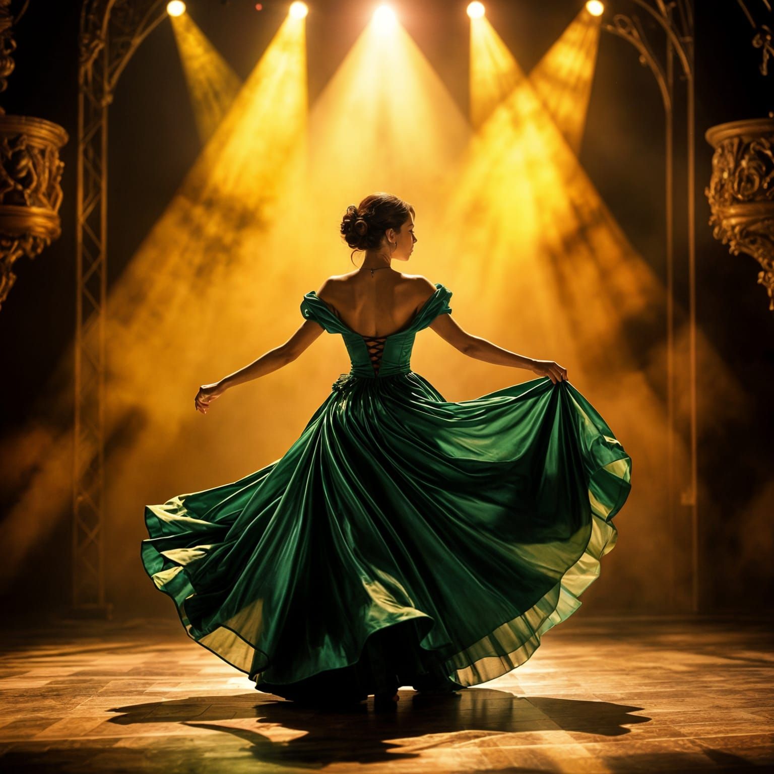 Gorgeous Stunning Figure Dancing Gracefully