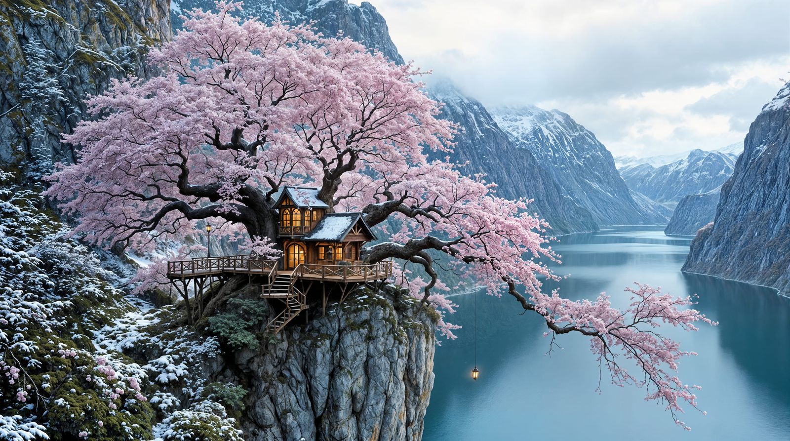 Whimsical Norwegian Cherry Blossom Treehouse