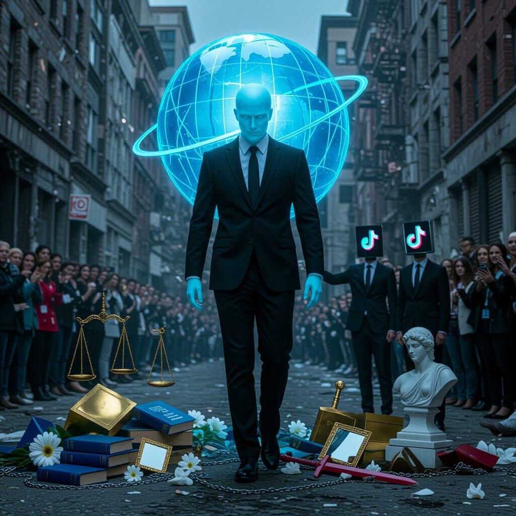 Internet Figure Crushes Morality in Ruined City