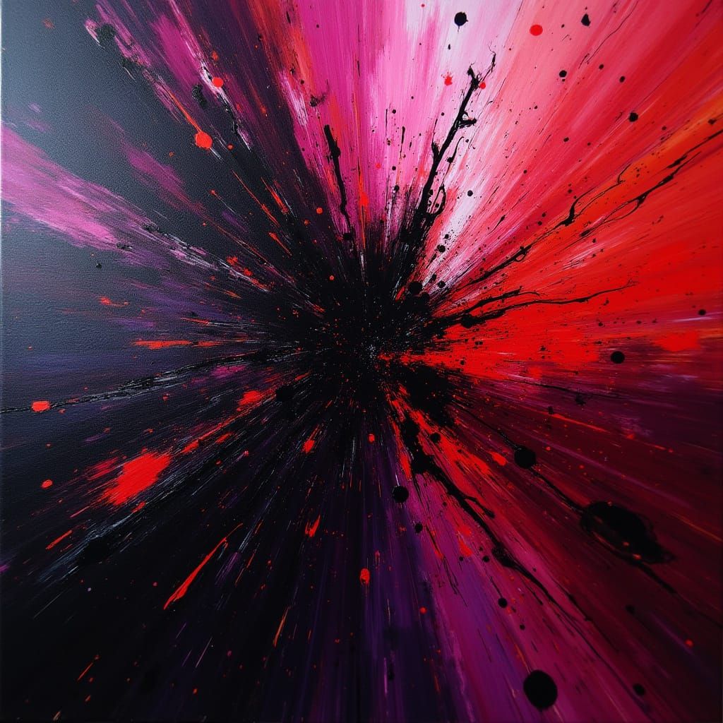 Turmoil in Neo-Expressionist Style