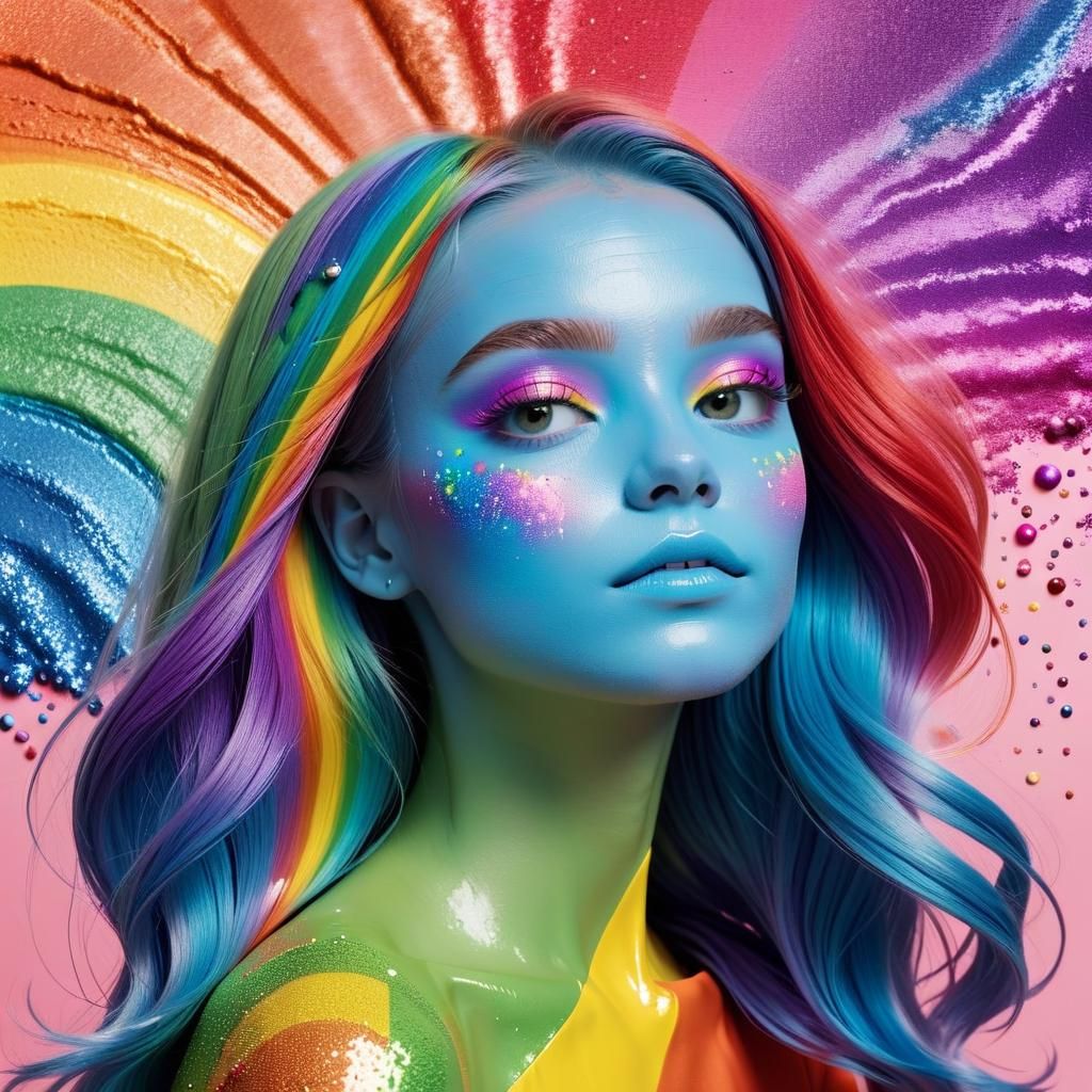 Vibrant Fantasy Landscape in Cheerful Colors