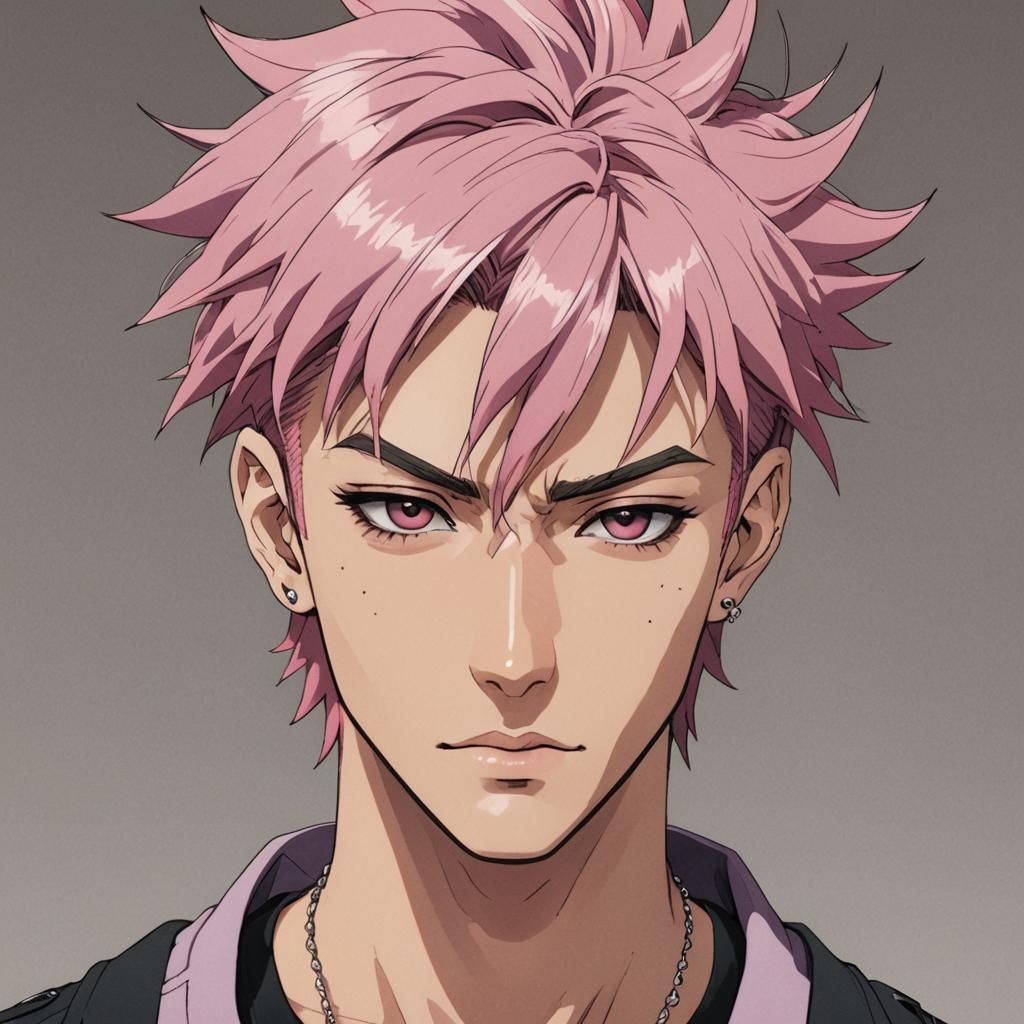 Anime Key Visual: Pink-Haired Manga Character
