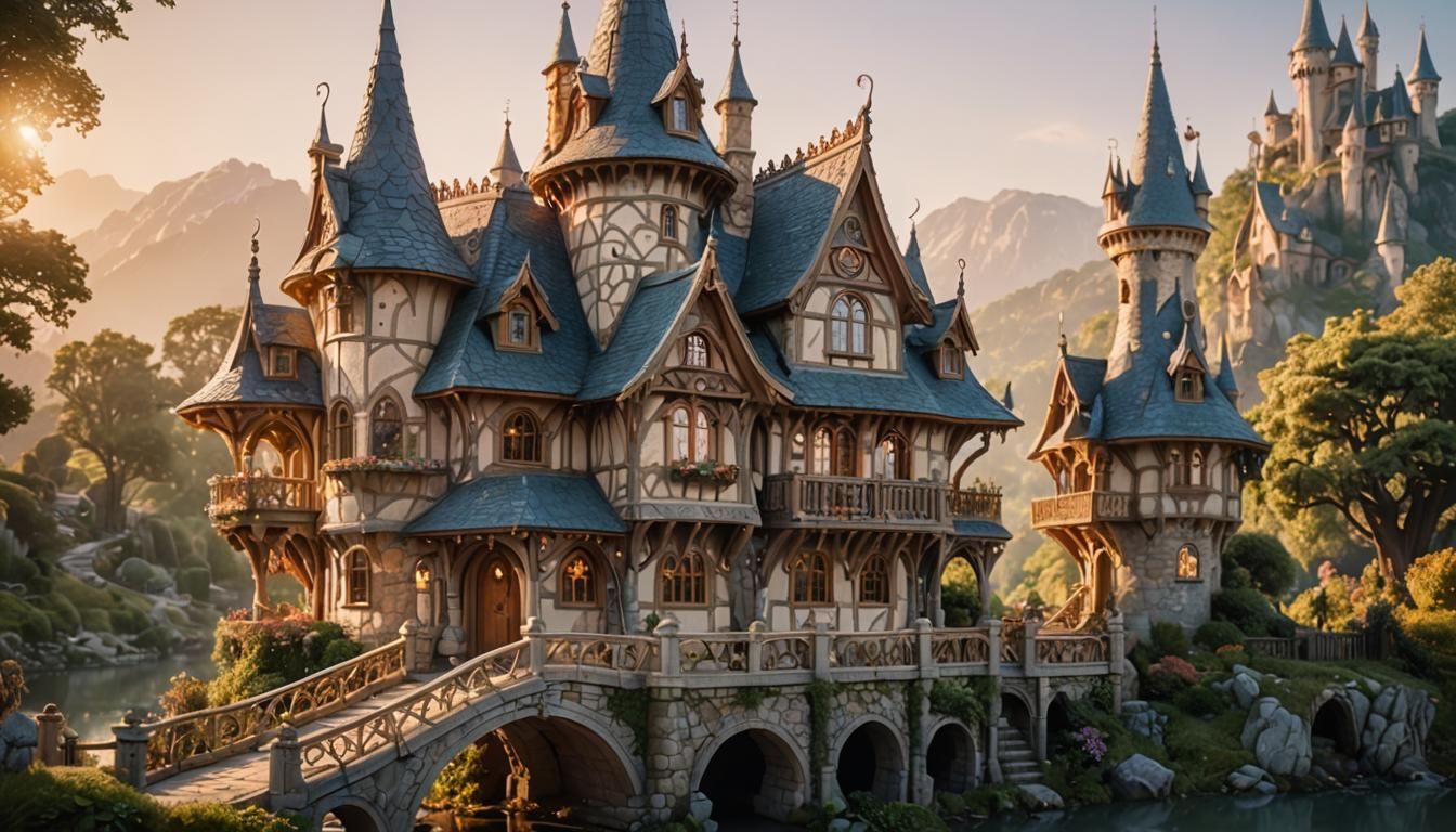 Enchanting Elven Cottage in Fairytale Setting