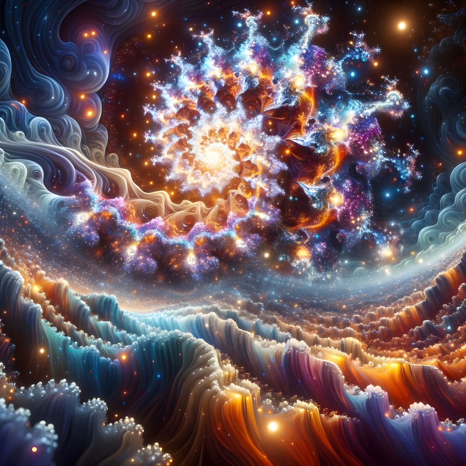 Cosmic Entity Emerges from Oblivion into Vibrant Multiverse