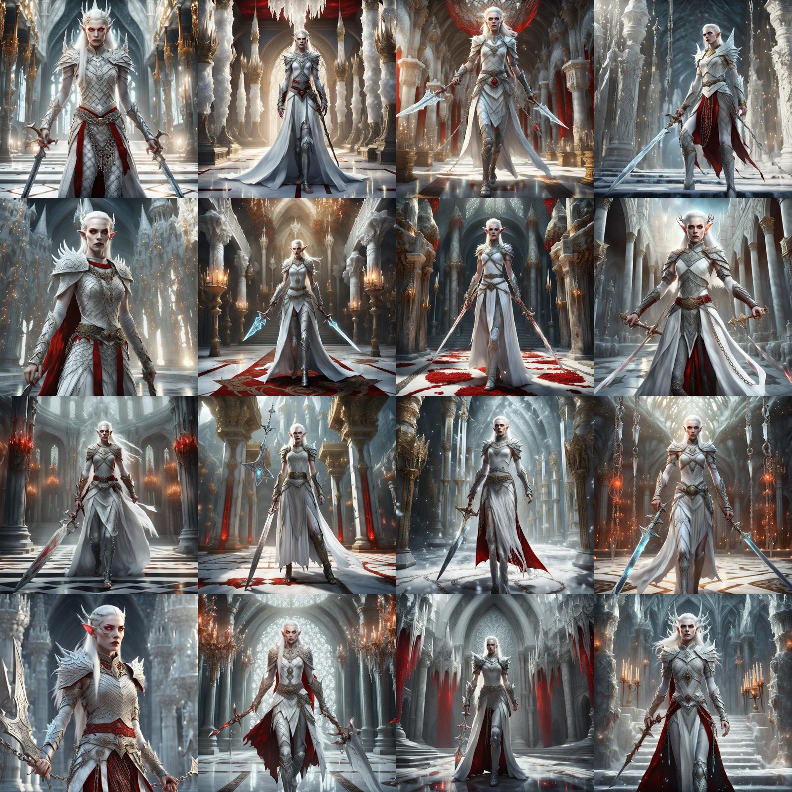 Enchanted Ice Warrior Queen in Rushed Flight