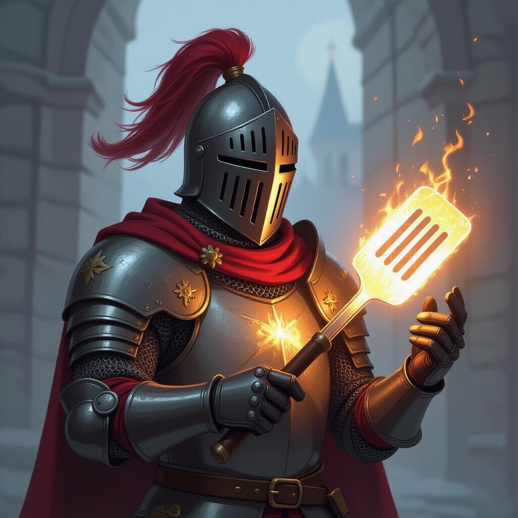 Knight Wielding a Spatula
