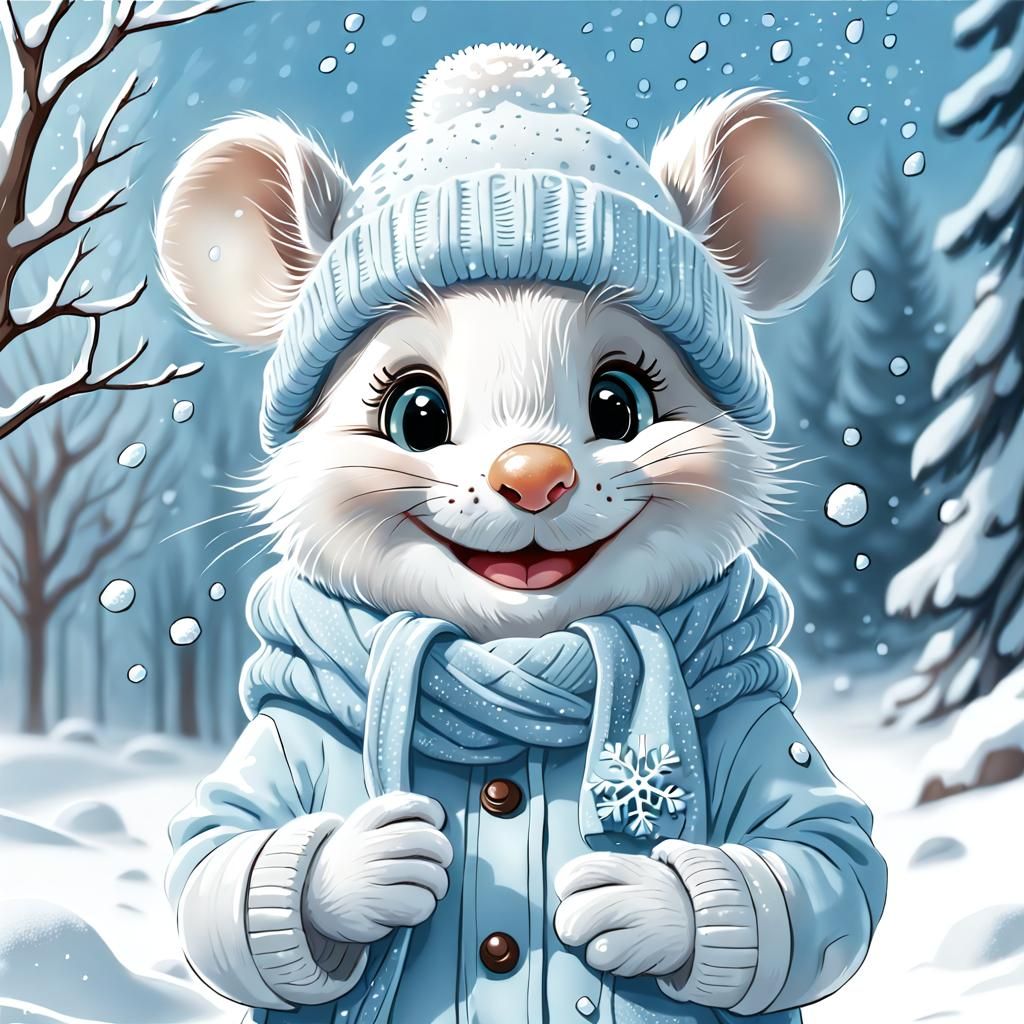 Cute adorable mouse