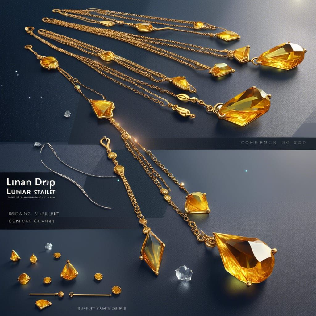Modern Gold and Crystal Lunar Drop Earrings