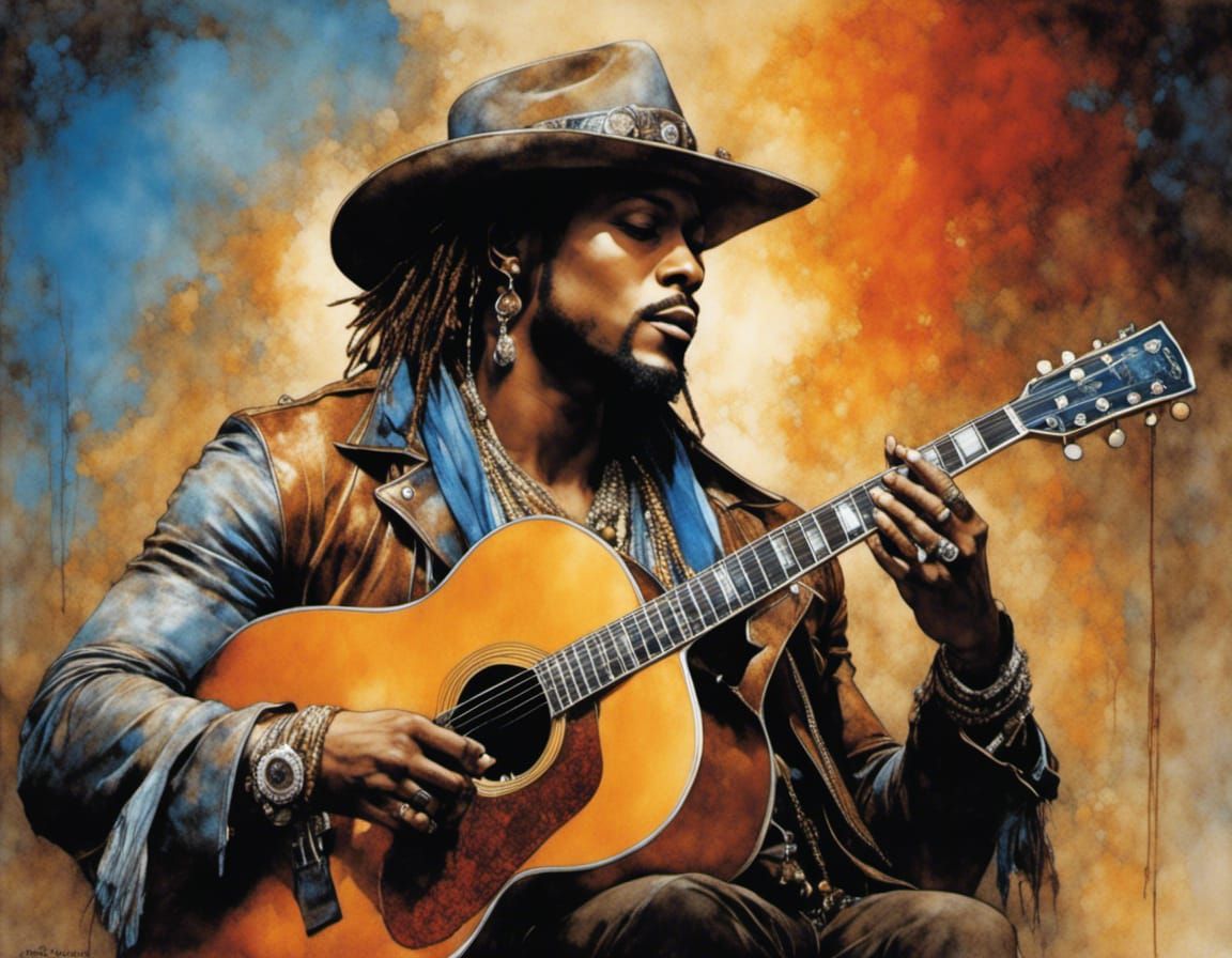 D'Angelo Acoustic Session in Golden-Brown and Amber