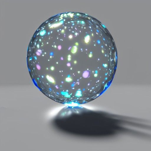 Abstract Glass Particle Rendering with 3D Shading