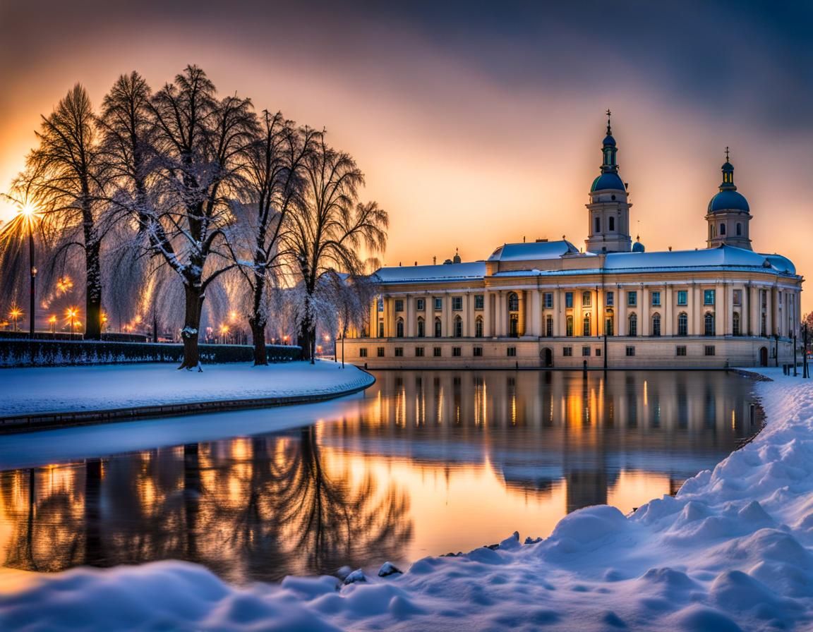 Snowy Debrecen Hungary: Professional Photography