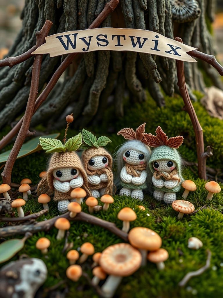 Whimsical Wystwix Creatures in Enchanted Forest