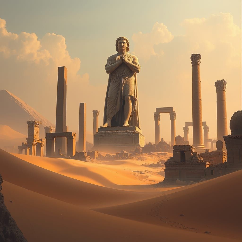 Colossal Greek Statue Emerges From Desert Ruins in Classical...