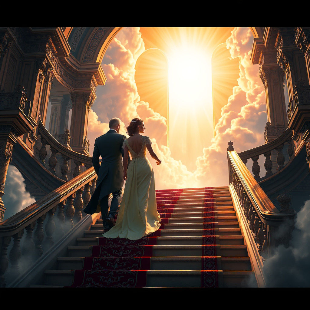 Ascent to Heaven: Ornate Matte Painting