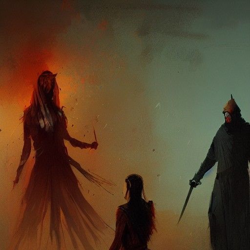 Sinister Macbeth Portrait in Rutkowski Style