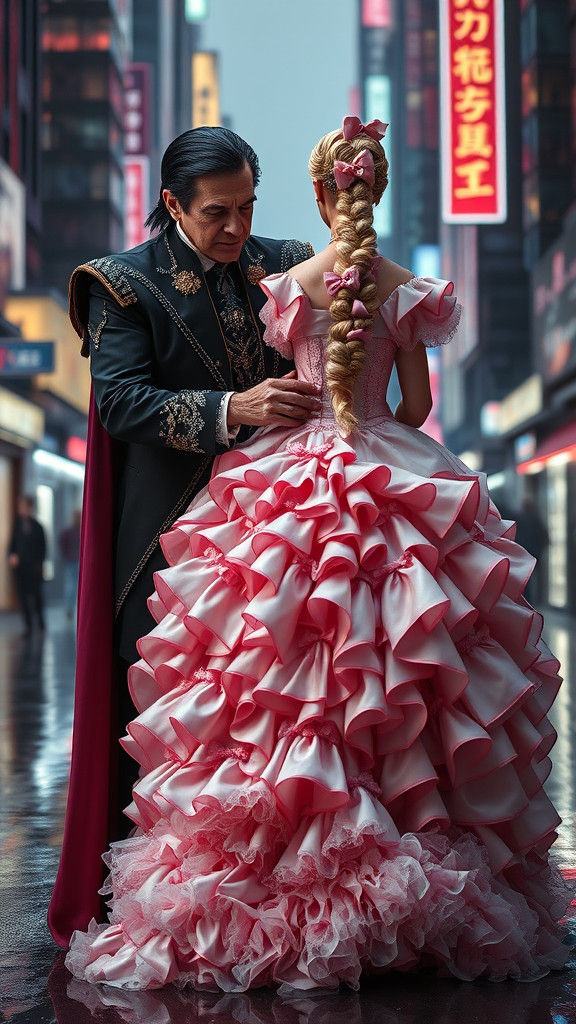 King Buttons Bride's Corset, Cyberpunk Aristocracy