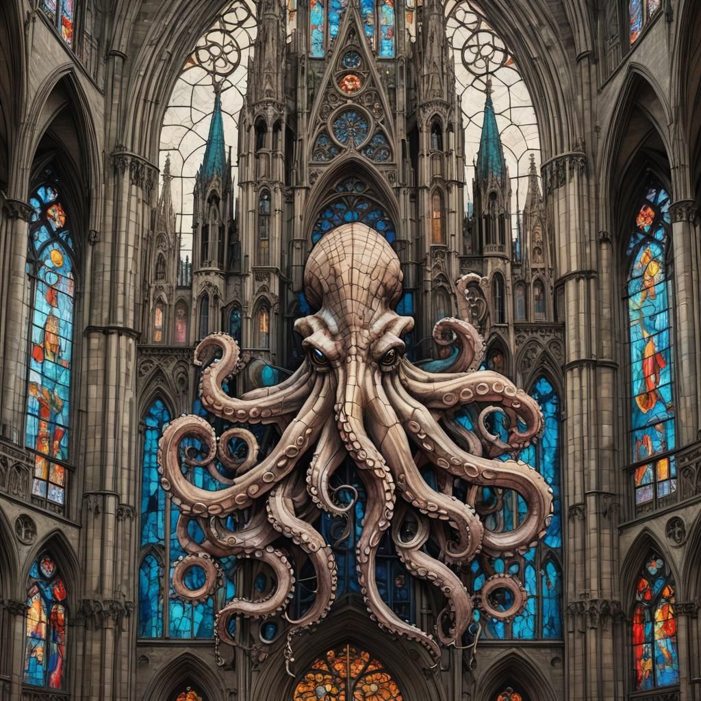 Gothic Octopus Cathedral: An Organic Fusion