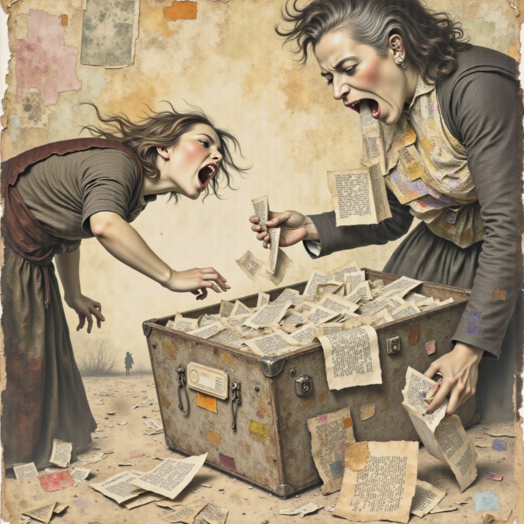 Screaming Woman Collage Reclaiming Herself