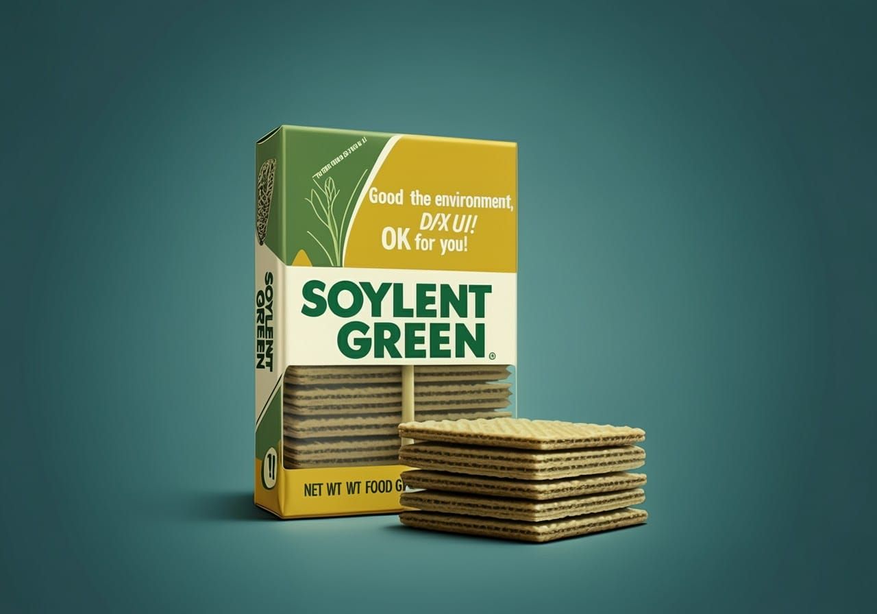 Retro-Futuristic Soylent Green Food Package