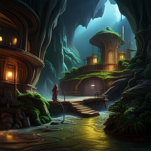 Fantastical Secret City Cave Hideout