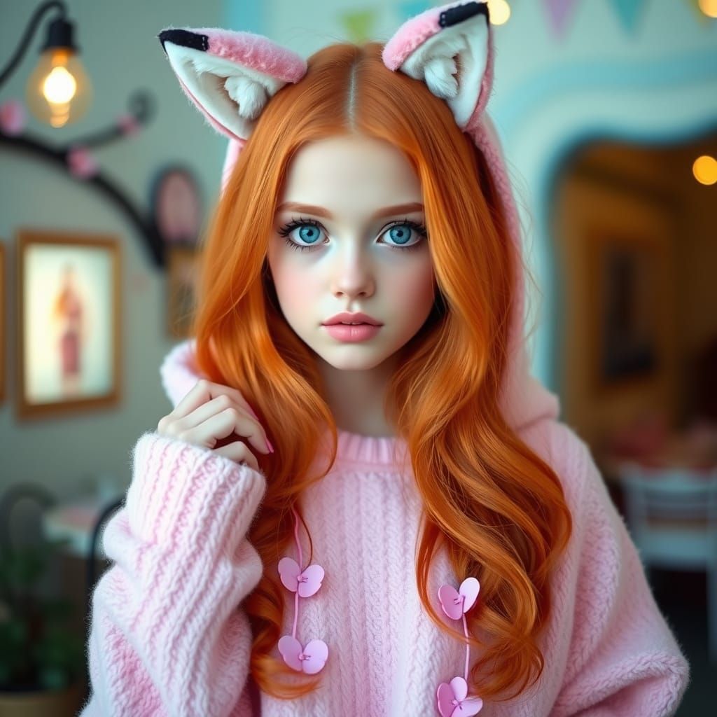 Kawaii Kitsune woman