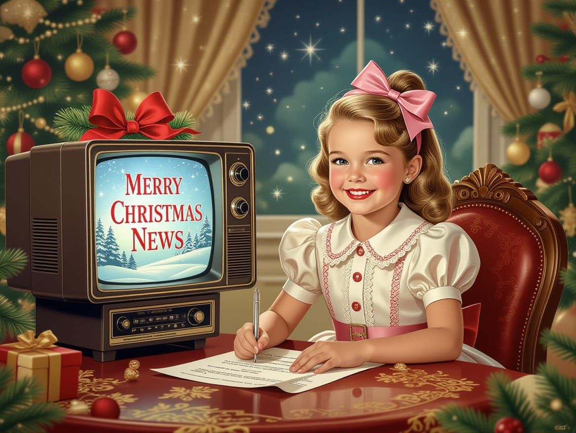 Christmas News Report by Girl in Vintage Style