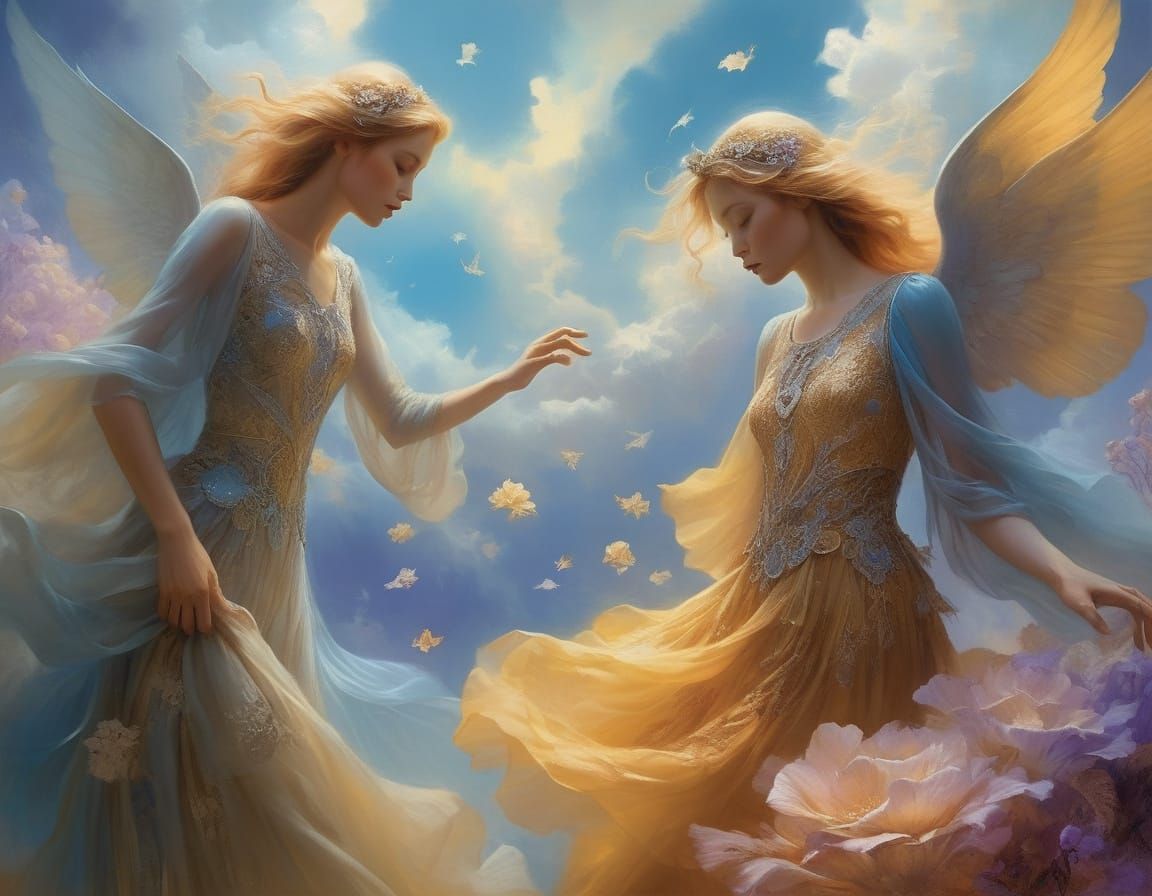 Ethereal Goddess in a Celestial Dreamscape