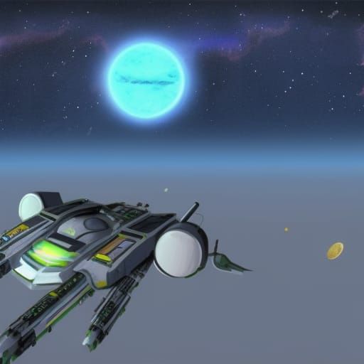 Mecha Robot in Space: A Sci-Fi Scene