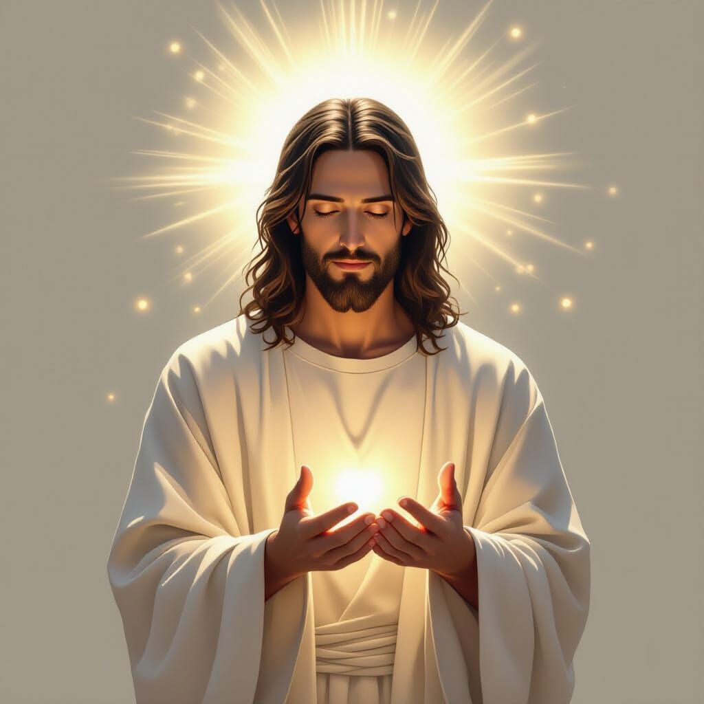 Jesus Sends Love in Ethereal Style