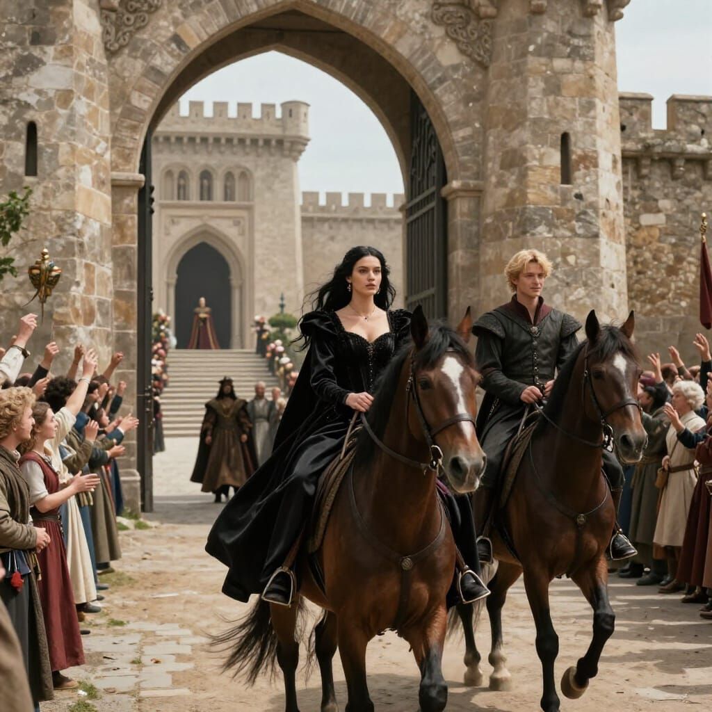 Medieval Fantasy City of Valorie Cinematic View